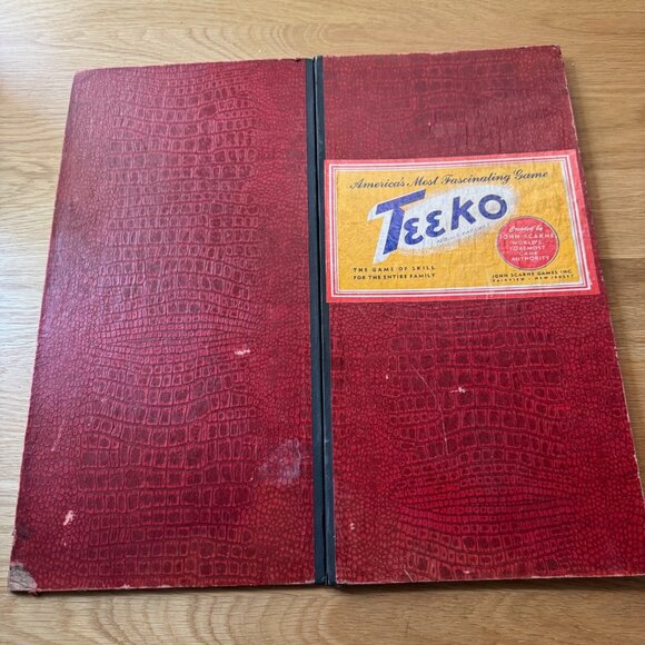Vintage John Scarne Teeko Strategy Board Game & Token Markers, Copyright 1952 - Picture 8 of 16